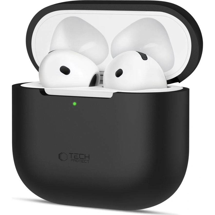 Etui Tech-Protect Silicone do Apple AirPods 4, czarne.